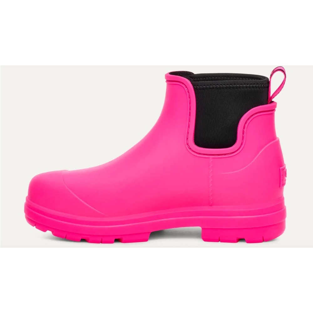 Women's Pink Ankle Rain Boots - Picture 2 of 6